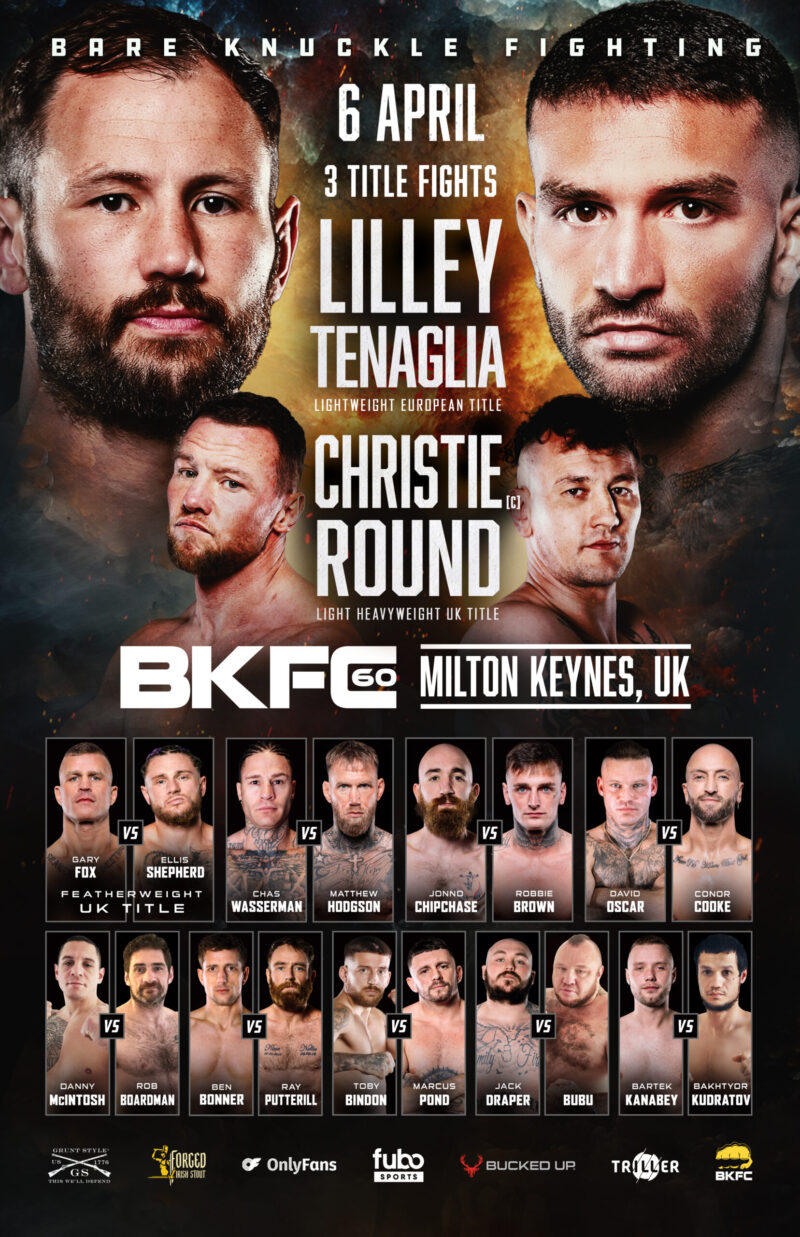 BKFC 60 MILTON KEYNES Autographed Fight Poster