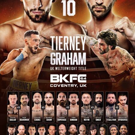 BKFC 64 COVENTRY Autographed Fight Poster
