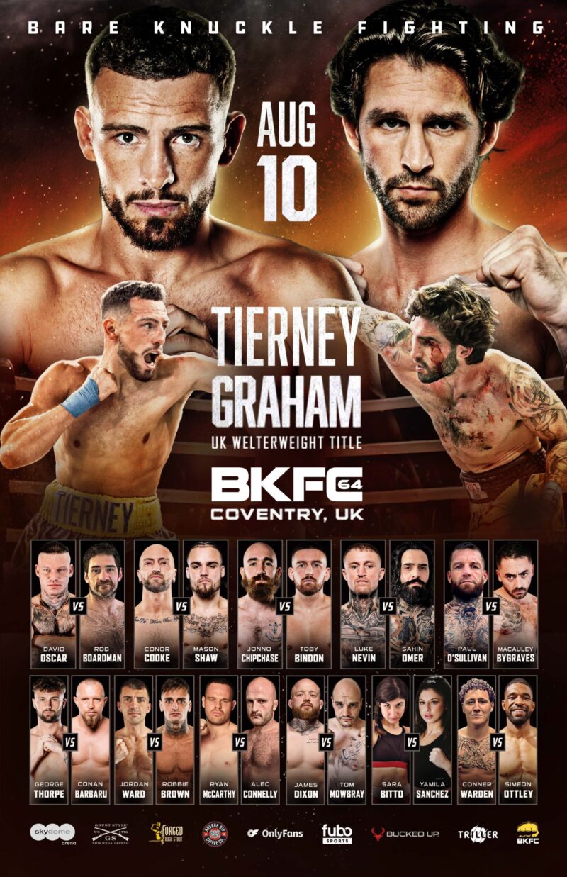 BKFC 64 COVENTRY Autographed Fight Poster